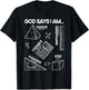 God Says I Am Math Teacher Men Women Christian T-Shirt - T-Shirt | Black