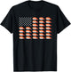 Sushi USA Flag Japanese Funny American Flag Kawaii Anime T-Shirt - T-Shirt | Black