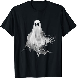 Ghost Horror Spooky Spirit Scary Halloween Goth Aesthetic T-Shirt - T-Shirt | Black