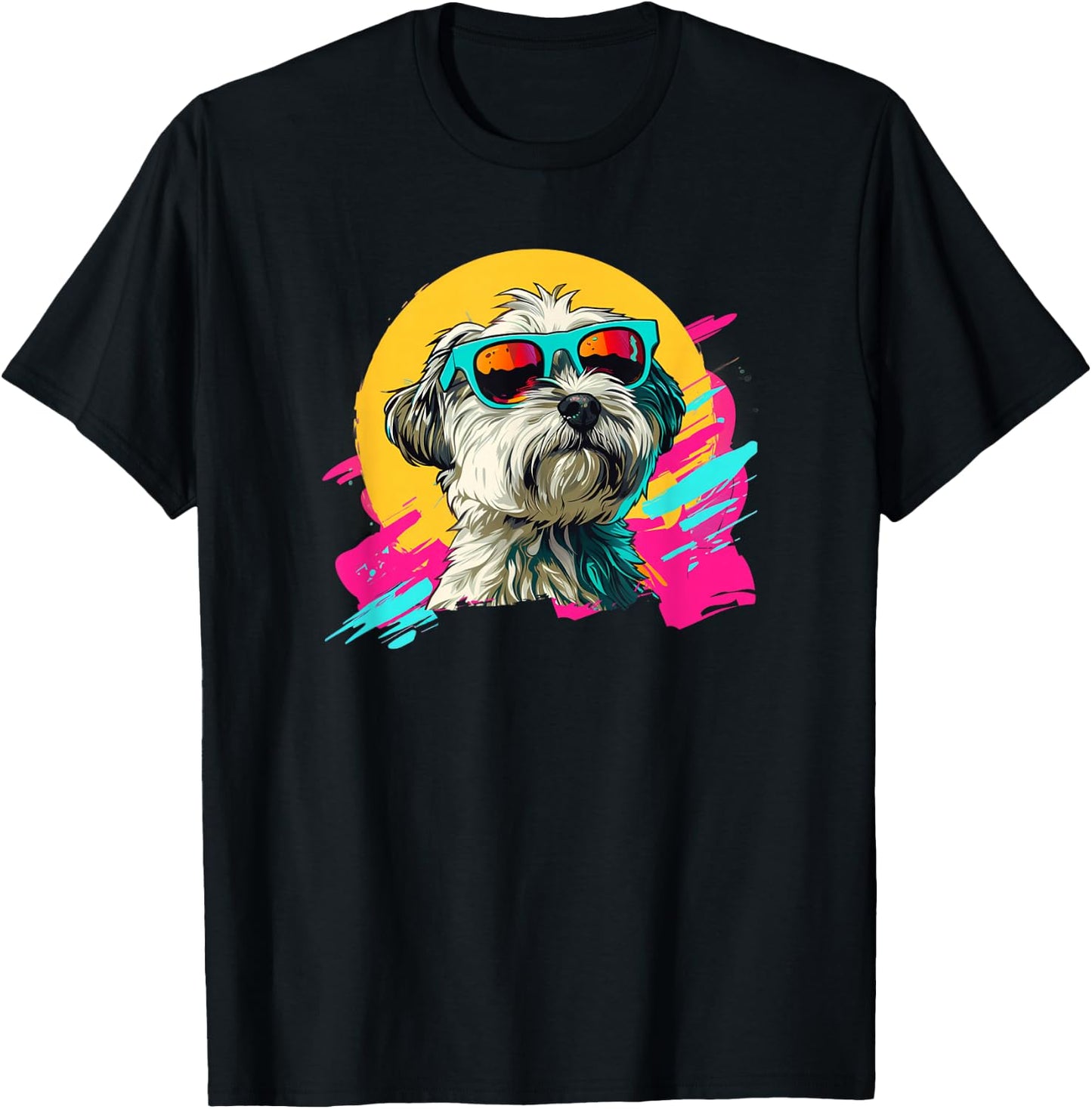 Kids Funny Retro Vintage 80s 90s Havanese Lover T-Shirt - T-Shirt | Black