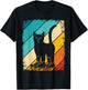 Cat Roller Skates Vintage Fun Skating Lifestyle Skates T-Shirt - T-Shirt | Black