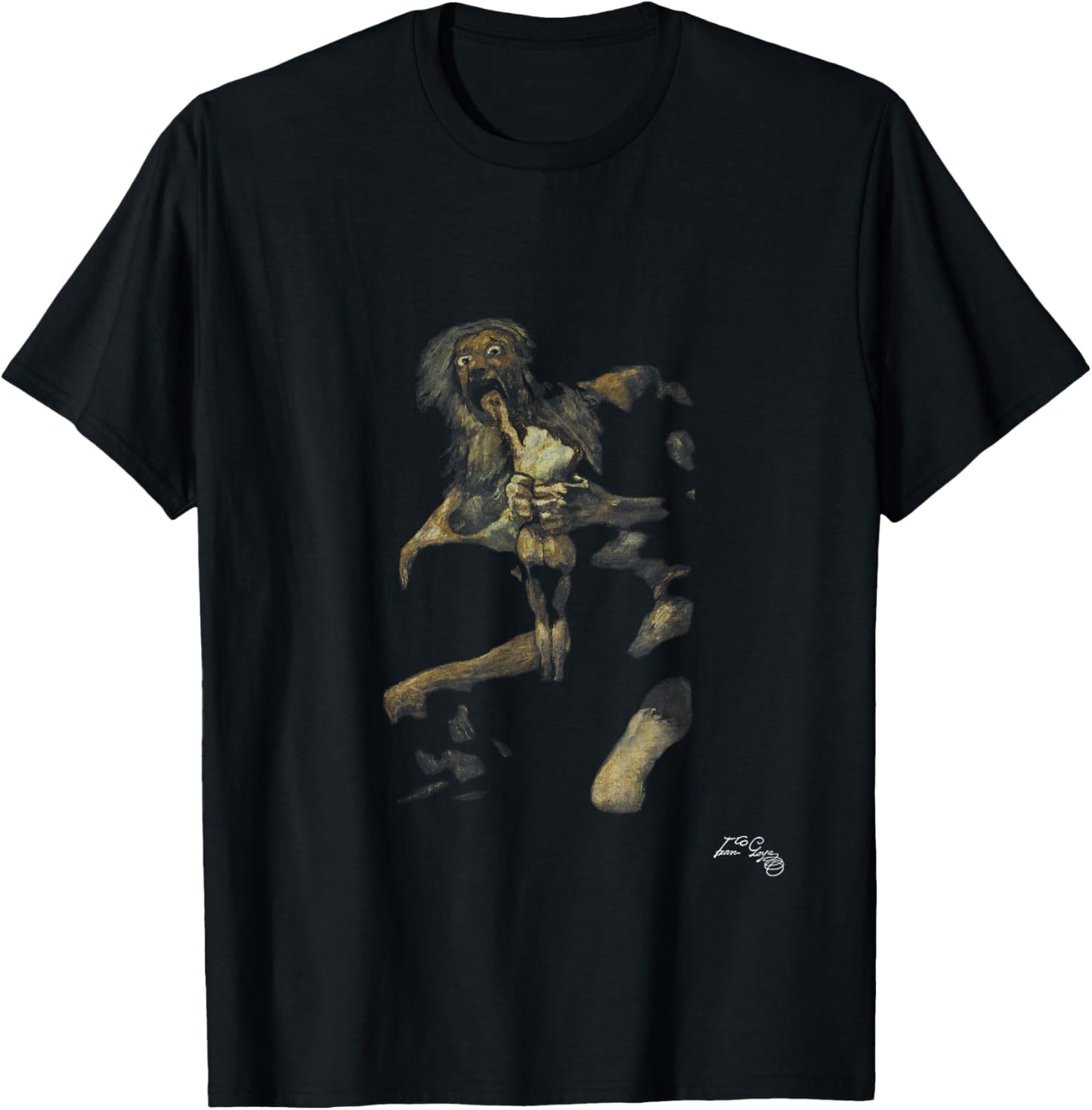 Francisco Goya - Saturn devours his children Art Demon T-Shirt - T-Shirt | Black