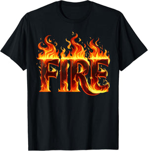 Couple Matching FIRE and ICE Halloween Party Lazy Costume T-Shirt - T-Shirt | Black