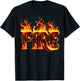 Couple Matching FIRE and ICE Halloween Party Lazy Costume T-Shirt - T-Shirt | Black