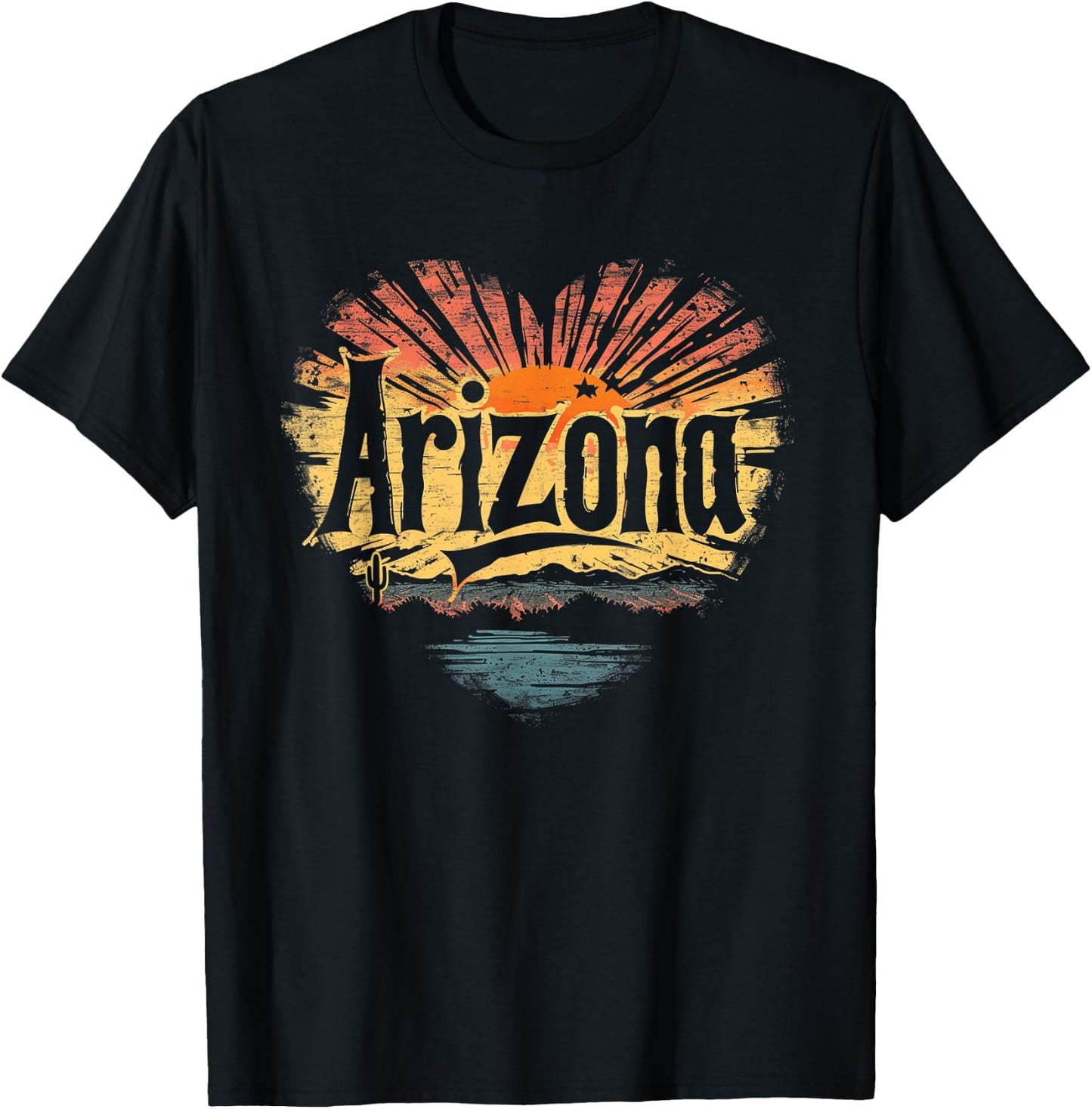 Arizona - Heart Vintage Love Women Kids Retro Graphic Cool T-Shirt - T-Shirt | Black