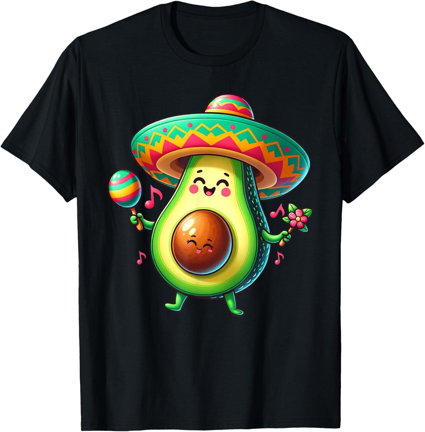 Pregnancy mom to be Avocado Pregnant Mamacado Cinco De Mayo T-Shirt - T-Shirt | Black