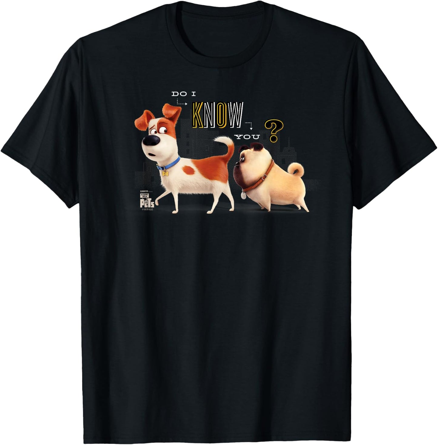 The Secret Life of Pets Max & Mel Do I Know You T-Shirt - T-Shirt | Black