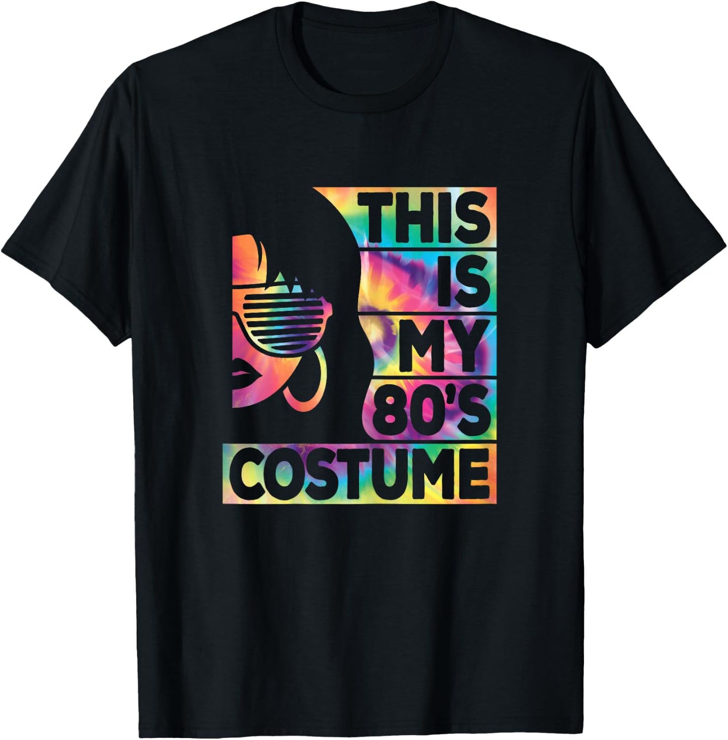 This Is My 80s Costume Women 1980s 80s Outfit Disco Party T-Shirt - T-Shirt | Black