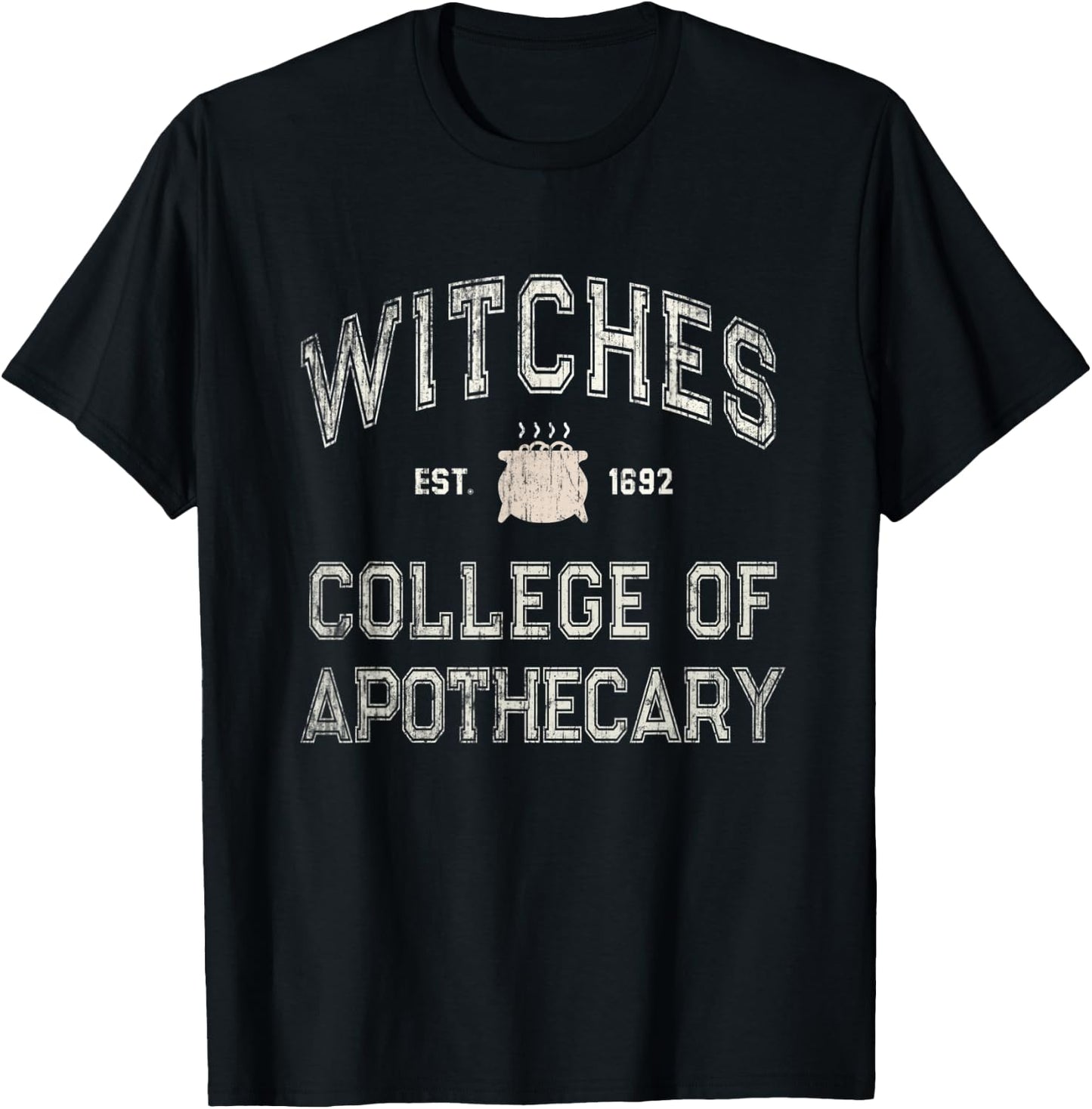 Funny Witches Education SALEM INSTITUTE Pharmacy School T-Shirt - T-Shirt | Black