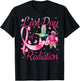 Last Day Of Radiation Hummingbird Breast Cancer Awareness T-Shirt - T-Shirt | Black