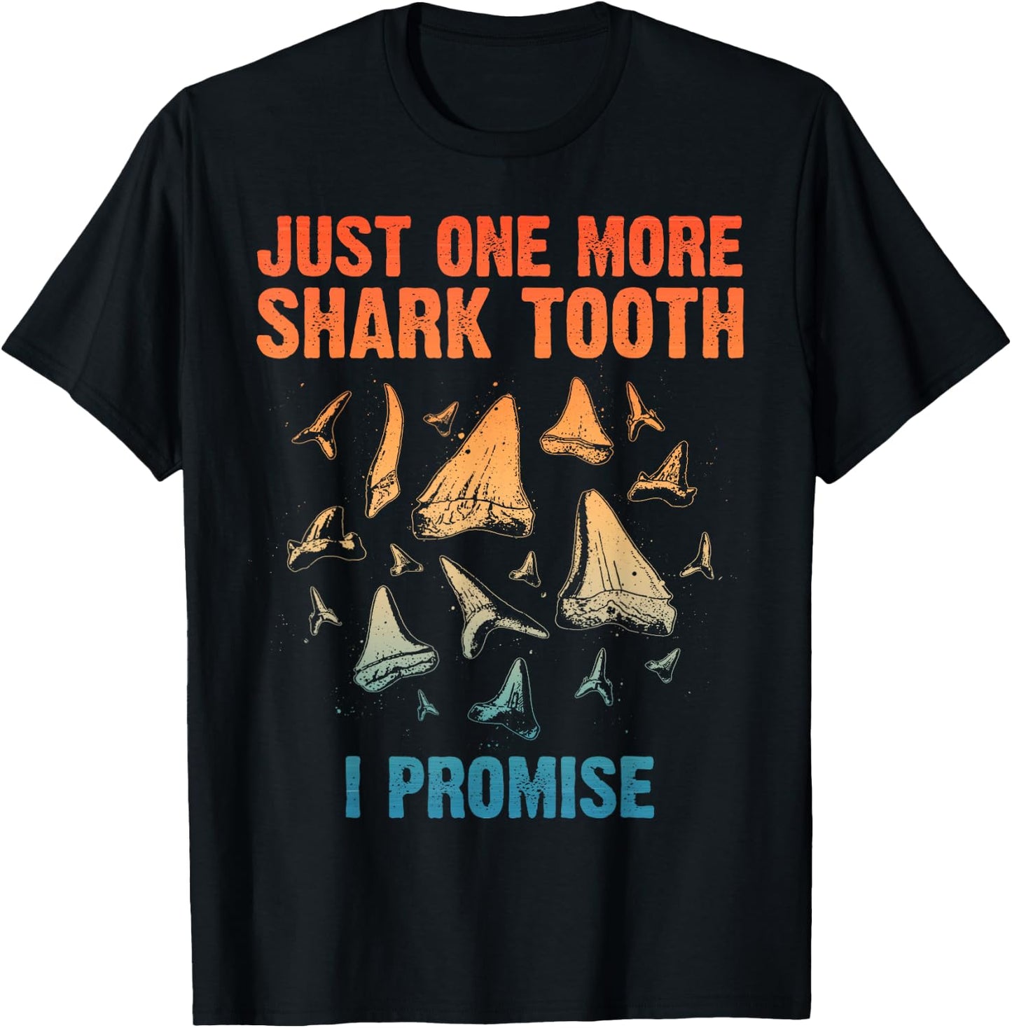 Cool Shark Teeth Art Women Megalodon Tooth Hunting T-Shirt - T-Shirt | Black