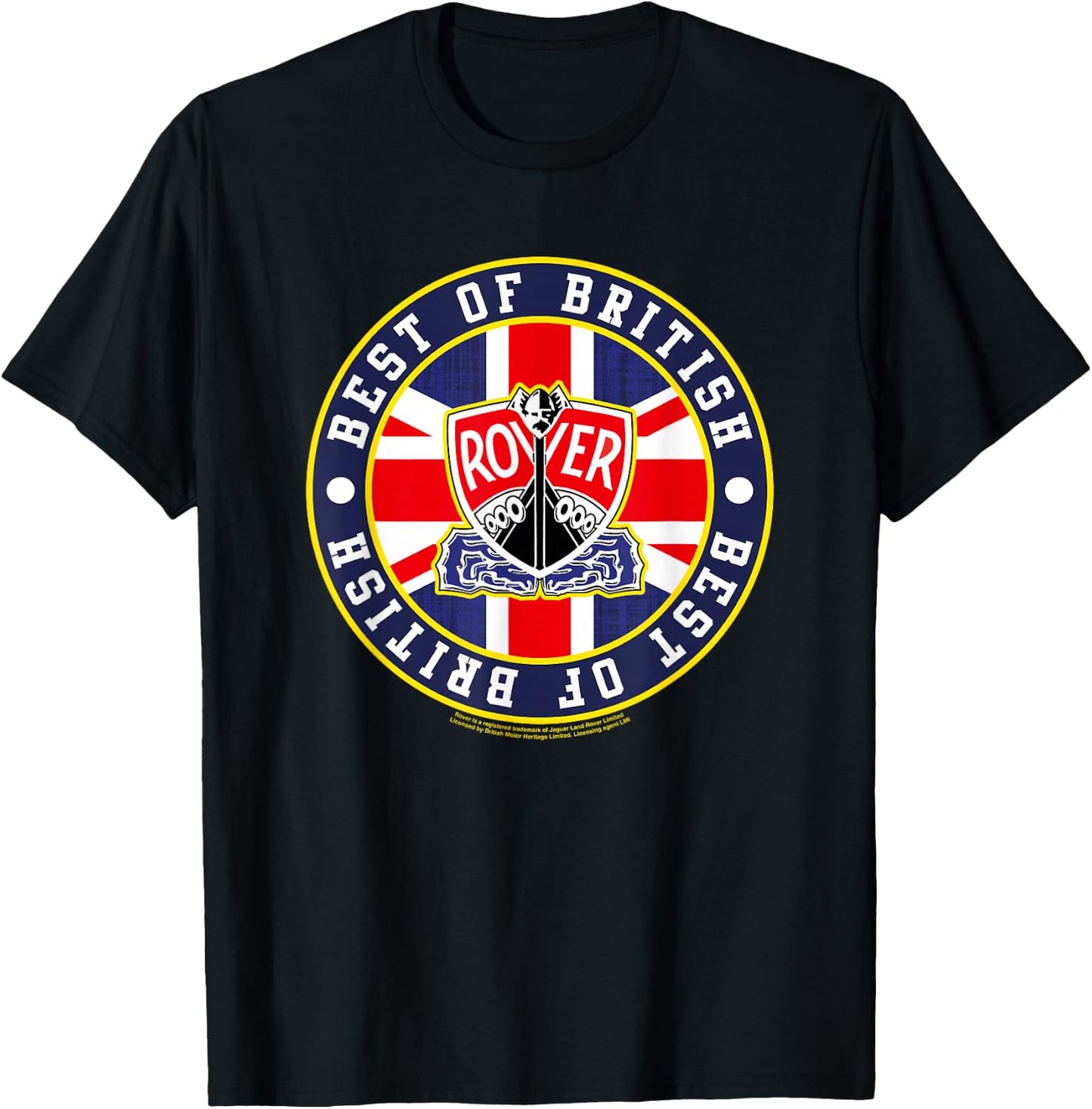 Rover Car 1930's Logo Best Of British T-Shirt - T-Shirt | Black