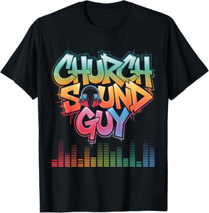 Church Sound Guy Recording Technician Church Sound Engineer T-Shirt - T-Shirt | Black