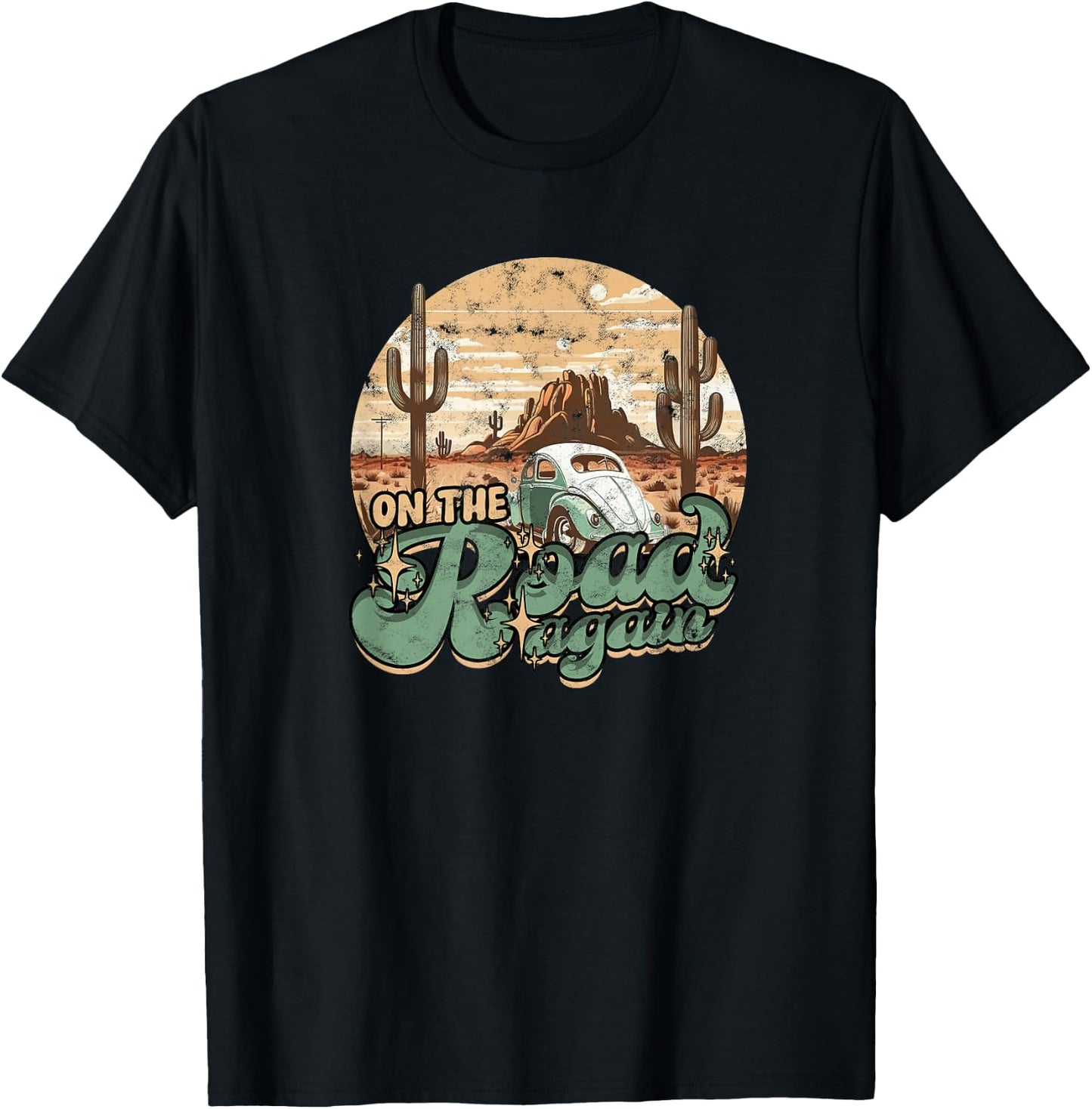 On The Road Again T-Shirt - T-Shirt | Black