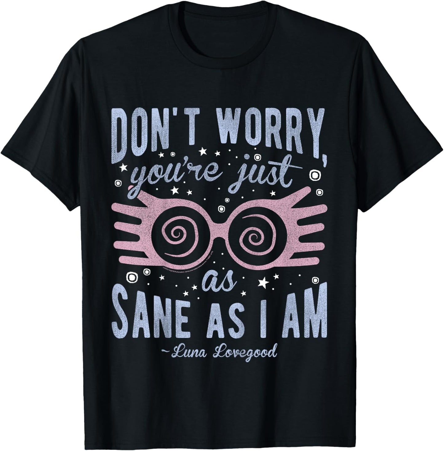 Kids Harry Potter Luna You're Just As Sane As I Am Quote T-Shirt - T-Shirt | Black