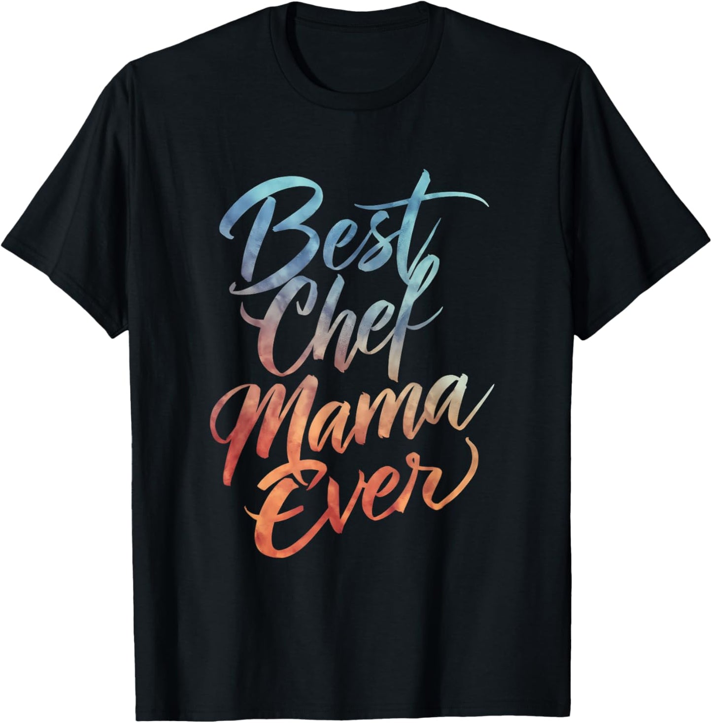 Best Chef Mama Ever - Vintage Chef Cook Lover Mother's Day T-Shirt - T-Shirt | Black