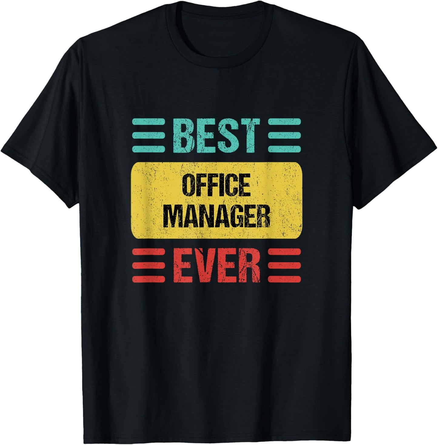 Office Manager T-Shirt - T-Shirt | Black