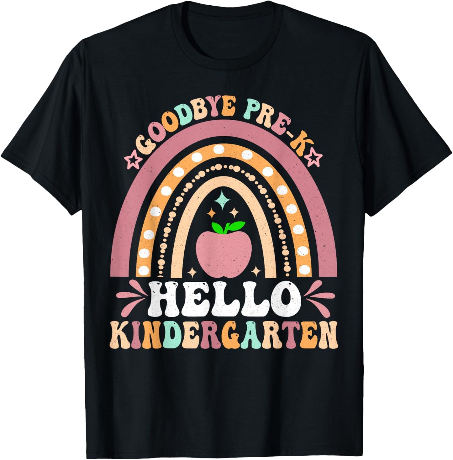 Goodbye Pre-K Hello Kindergarten Here I Come Graduation T-Shirt - T-Shirt | Black