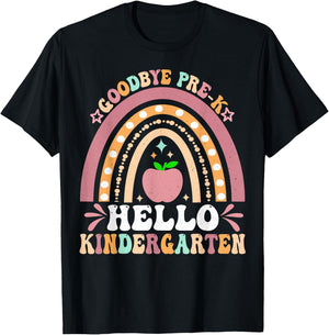 Goodbye Pre-K Hello Kindergarten Here I Come Graduation T-Shirt - T-Shirt | Black