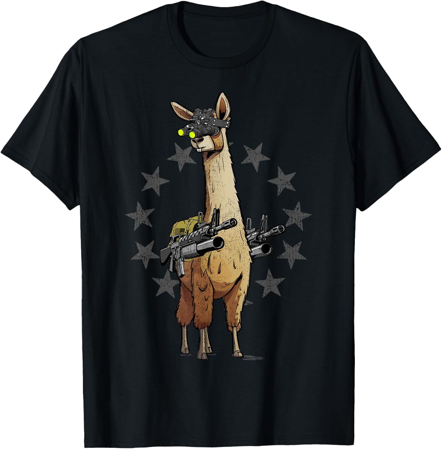 Combat Llama T-Shirt - T-Shirt | Black