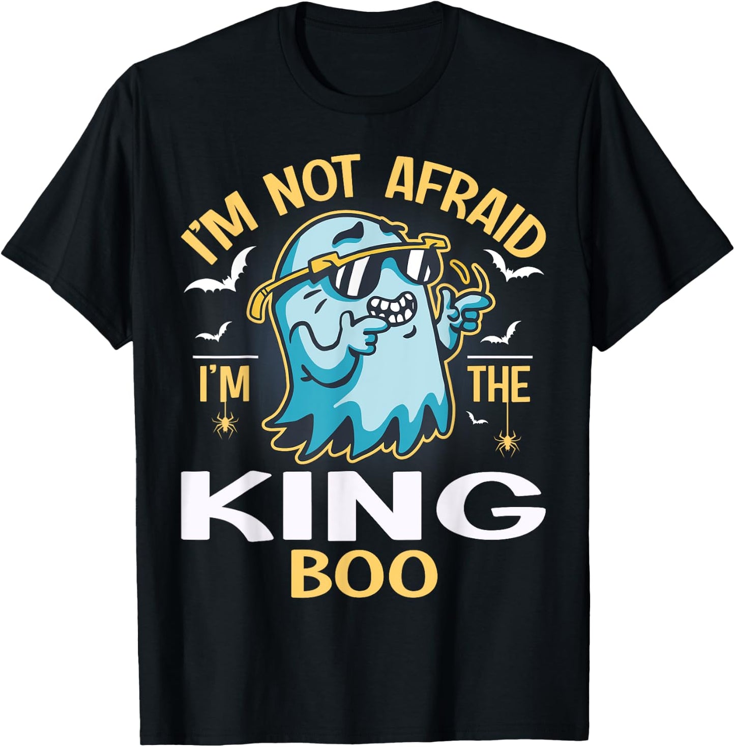 Matching Halloween Costume I'm The King Boo T-Shirt - T-Shirt | Black