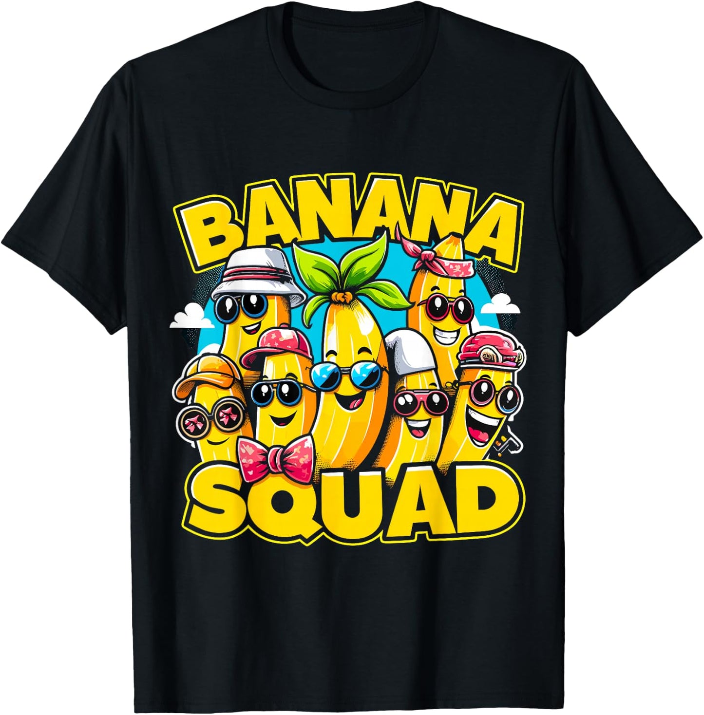 Banana Squad Vacation Beach Summer T-Shirt - T-Shirt | Black