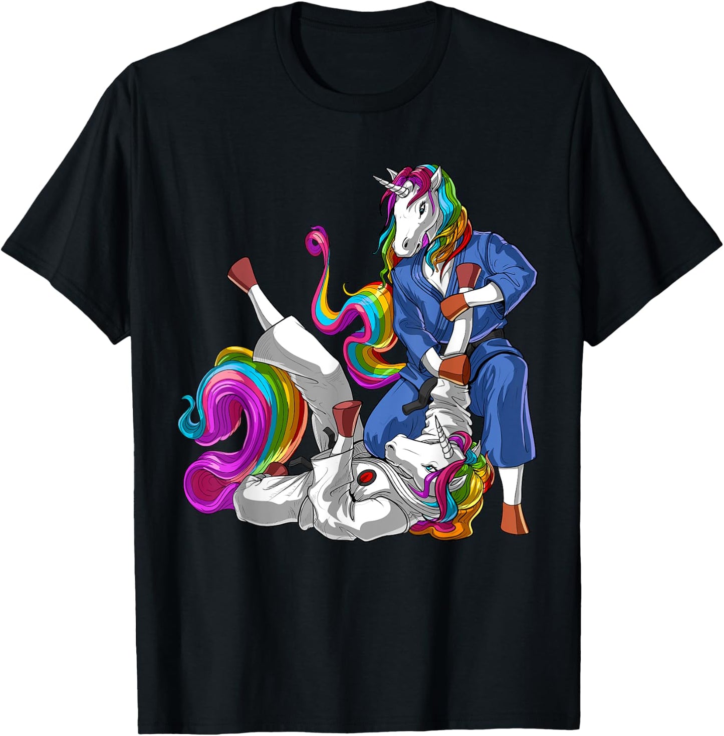 Unicorn Brazilian Jiu-Jitsu Judo BJJ Martial Arts Wrestling T-Shirt - T-Shirt | Black