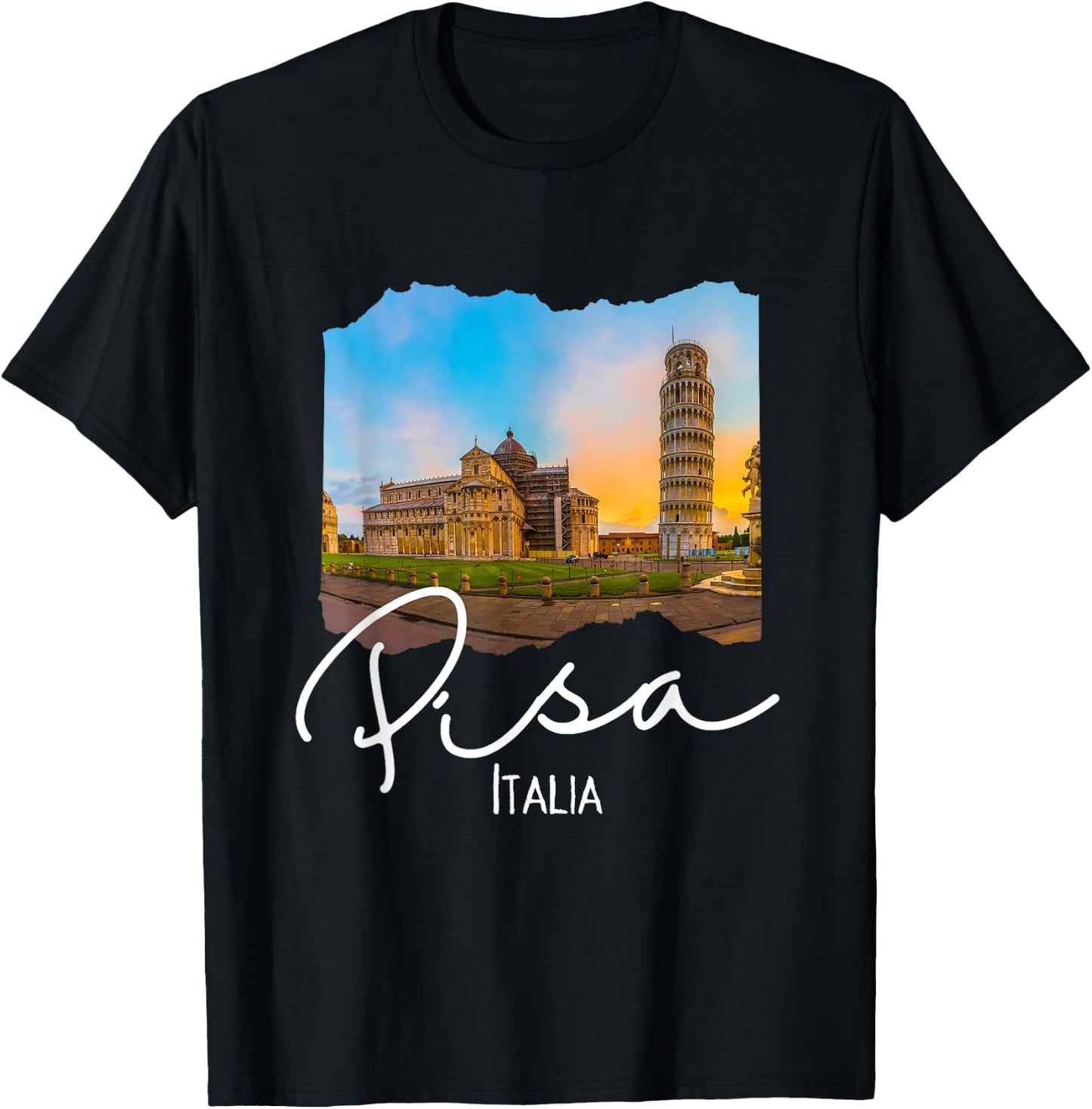 The Leaning Tower Of Pisa Souvenir / Pisa Italy T-Shirt - T-Shirt | Black