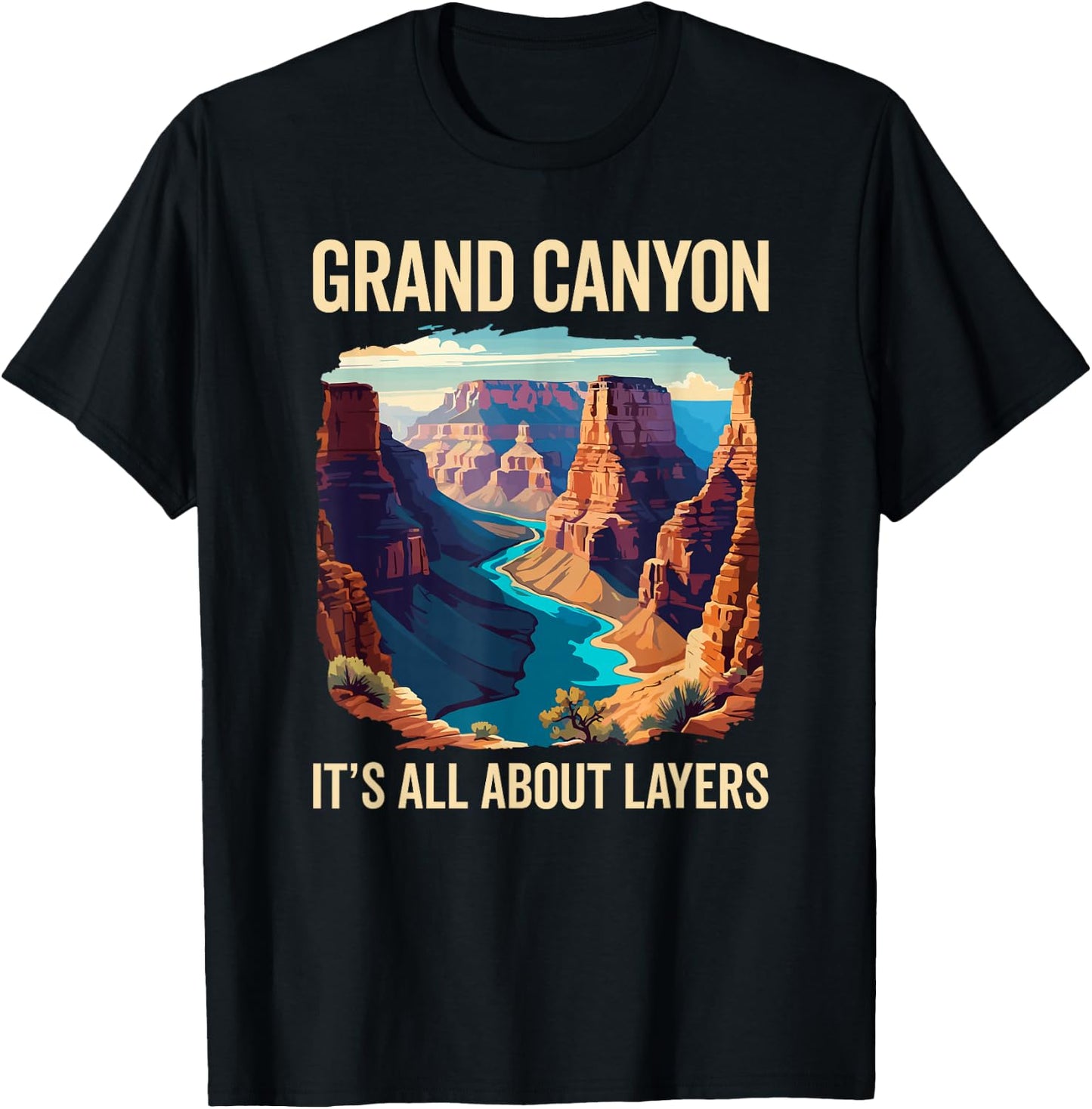 Funny Grand Canyon National Park, Geology and Rocks Lover T-Shirt - T-Shirt | Black