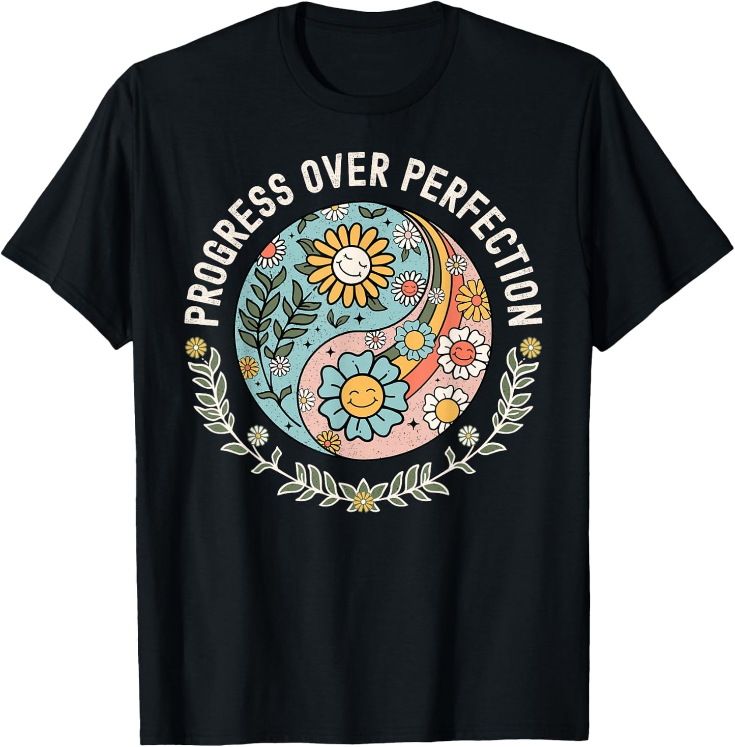 Progress Over Perfection Shirt Special Ed Teacher Team SPED T-Shirt - T-Shirt | Black