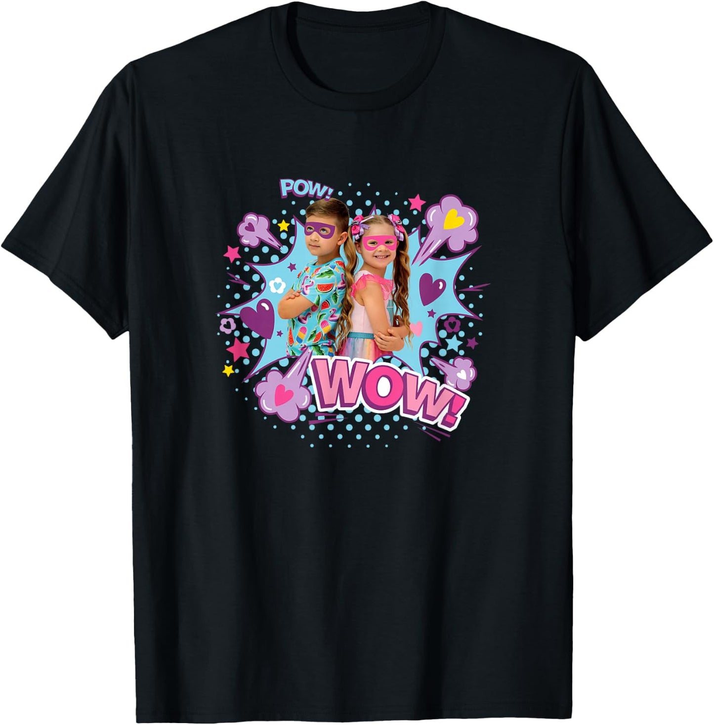 Love Diana and Roma Super Heroes T-Shirt - T-Shirt | Black