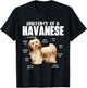 Havanese Dog Shirts Anatomy Of A Havanese - Cuban Havaneser Havanezer T-Shirt - T-Shirt | Black