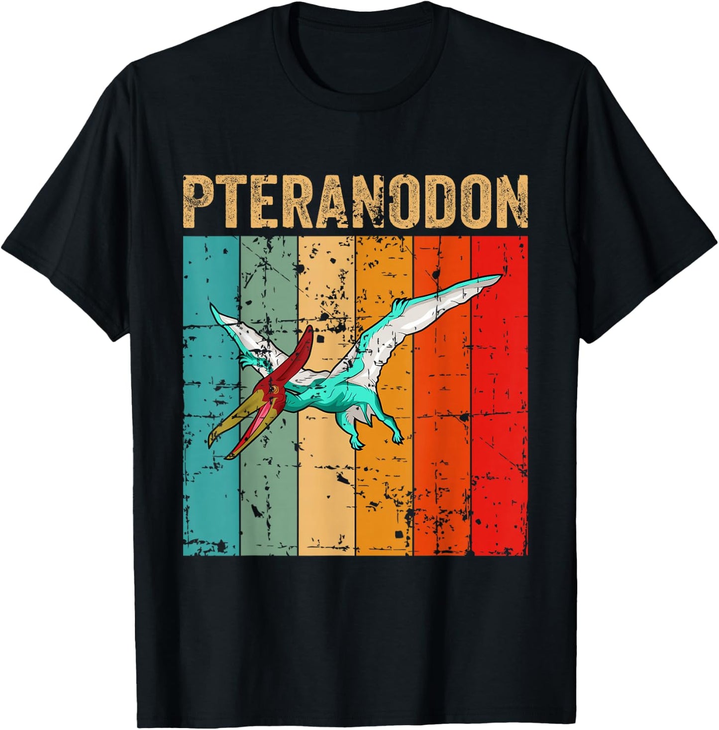 Dino Pteranodon Dinosaur T-Shirt - T-Shirt | Black