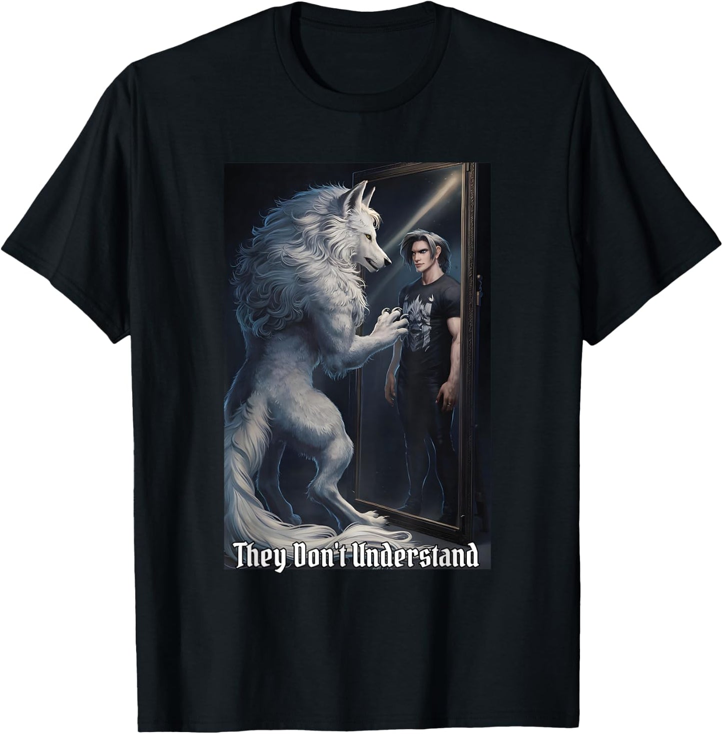 They Don't Understand Funny Alpha Male Wolf Werewolf T-Shirt - T-Shirt | Black