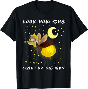 Look How She Lights Up The Sky Meme Firefly magic T-Shirt - T-Shirt | Black