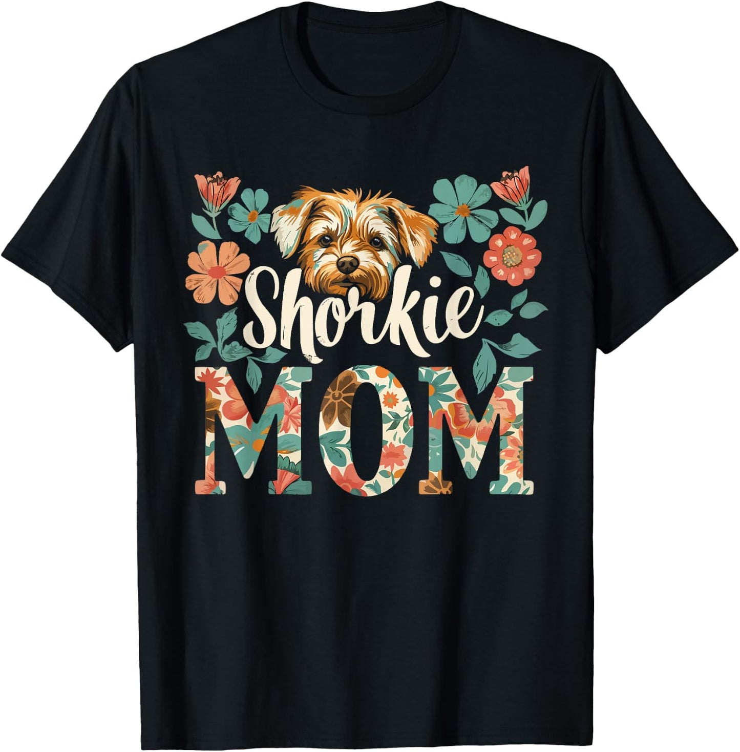Shorkie Owner Dog Lover Puppy Shih Tzu Yorkshire Terrier T-Shirt - T-Shirt | Black