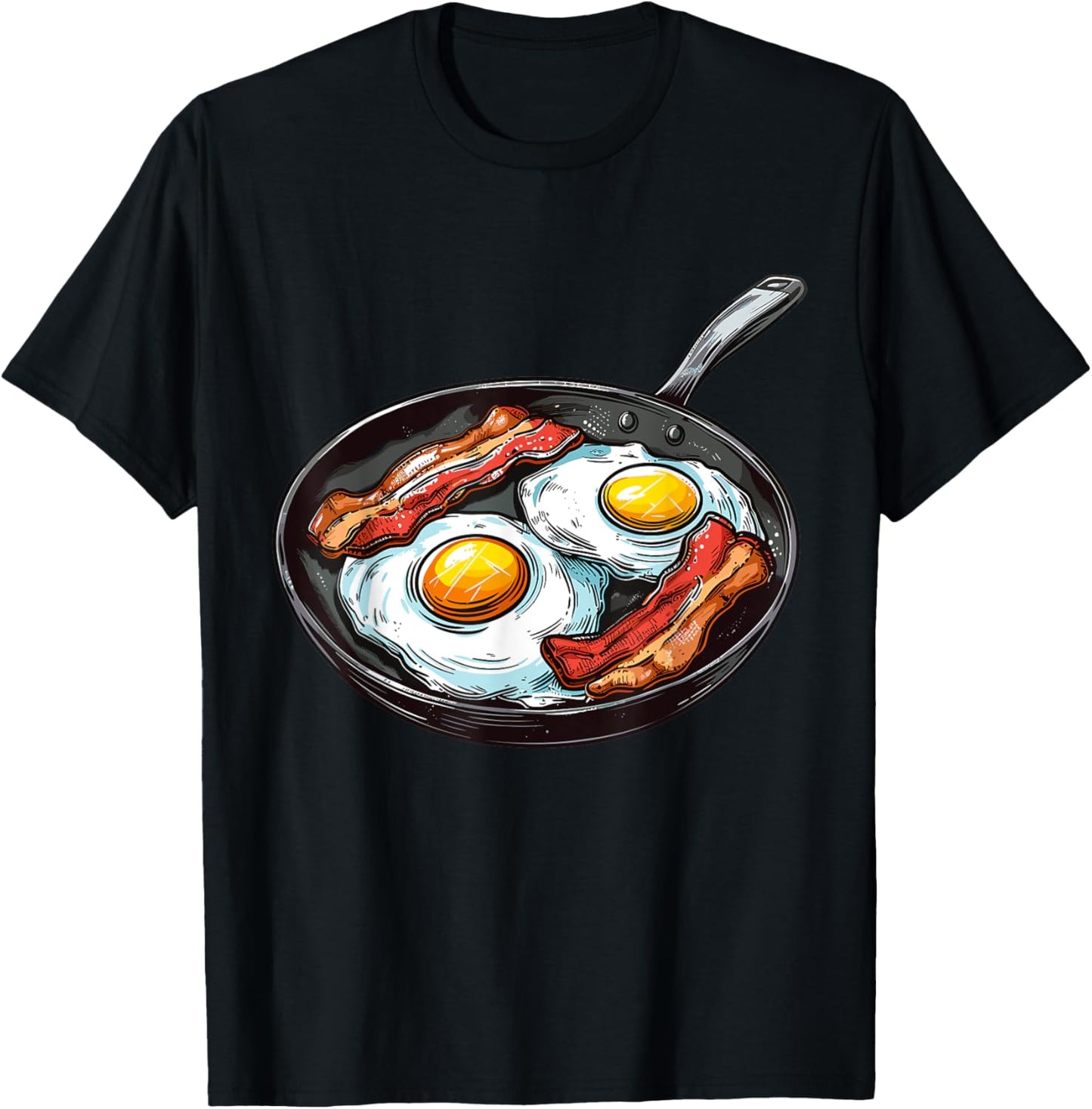 Bacon and Eggs T-Shirt - T-Shirt | Black