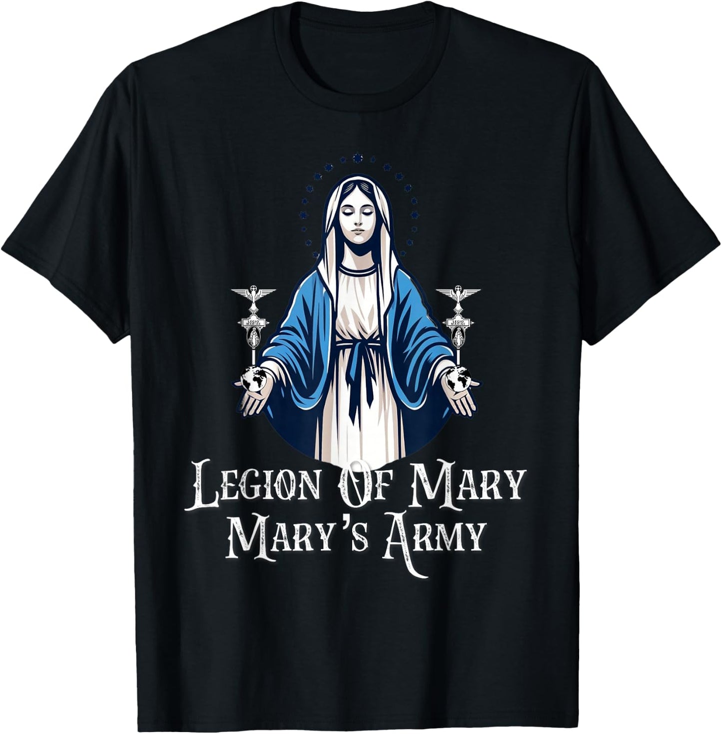 Legion Of Mary Our Lady Catholic T-Shirt - T-Shirt | Black