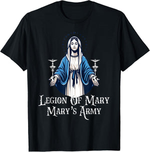 Legion Of Mary Our Lady Catholic T-Shirt - T-Shirt | Black