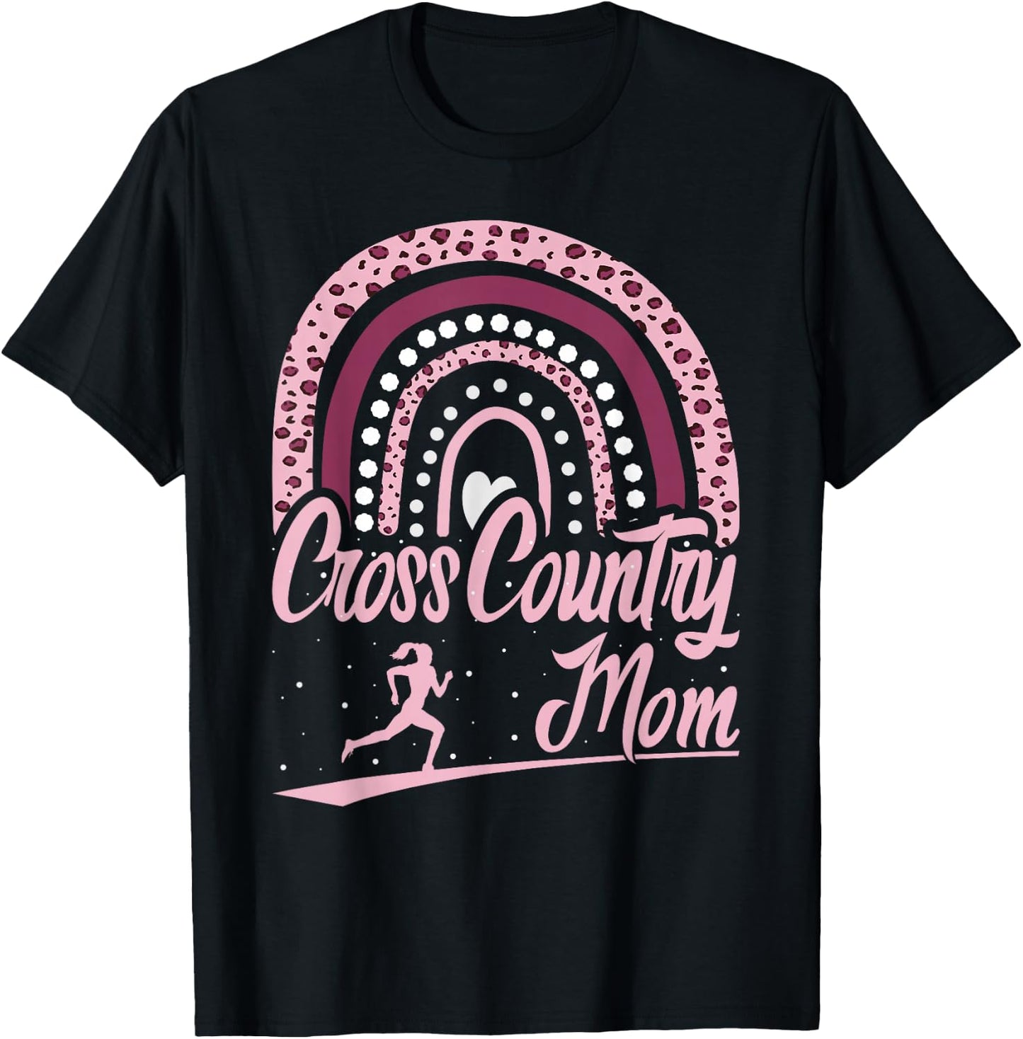 Cross Country Mom Running and Trail Running Women T-Shirt - T-Shirt | Black