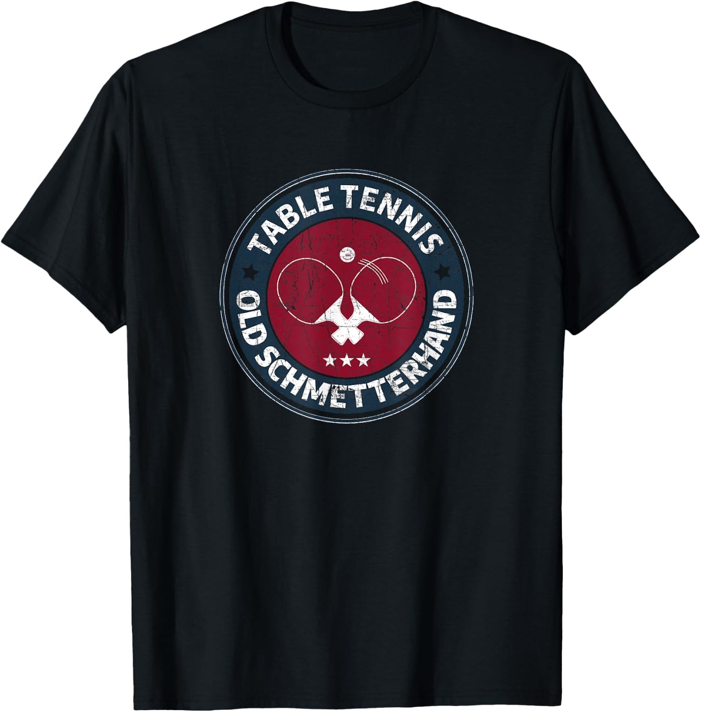 Table tennis old butterfly design for table tennis players T-Shirt - T-Shirt | Black