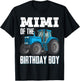 Mimi Of The Birthday Boy Family Tractors Farm Trucks Bday T-Shirt - T-Shirt | Black