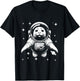 Elephant Seal Dad Mom Space - Astronaut Elephant Seal T-Shirt - T-Shirt | Black