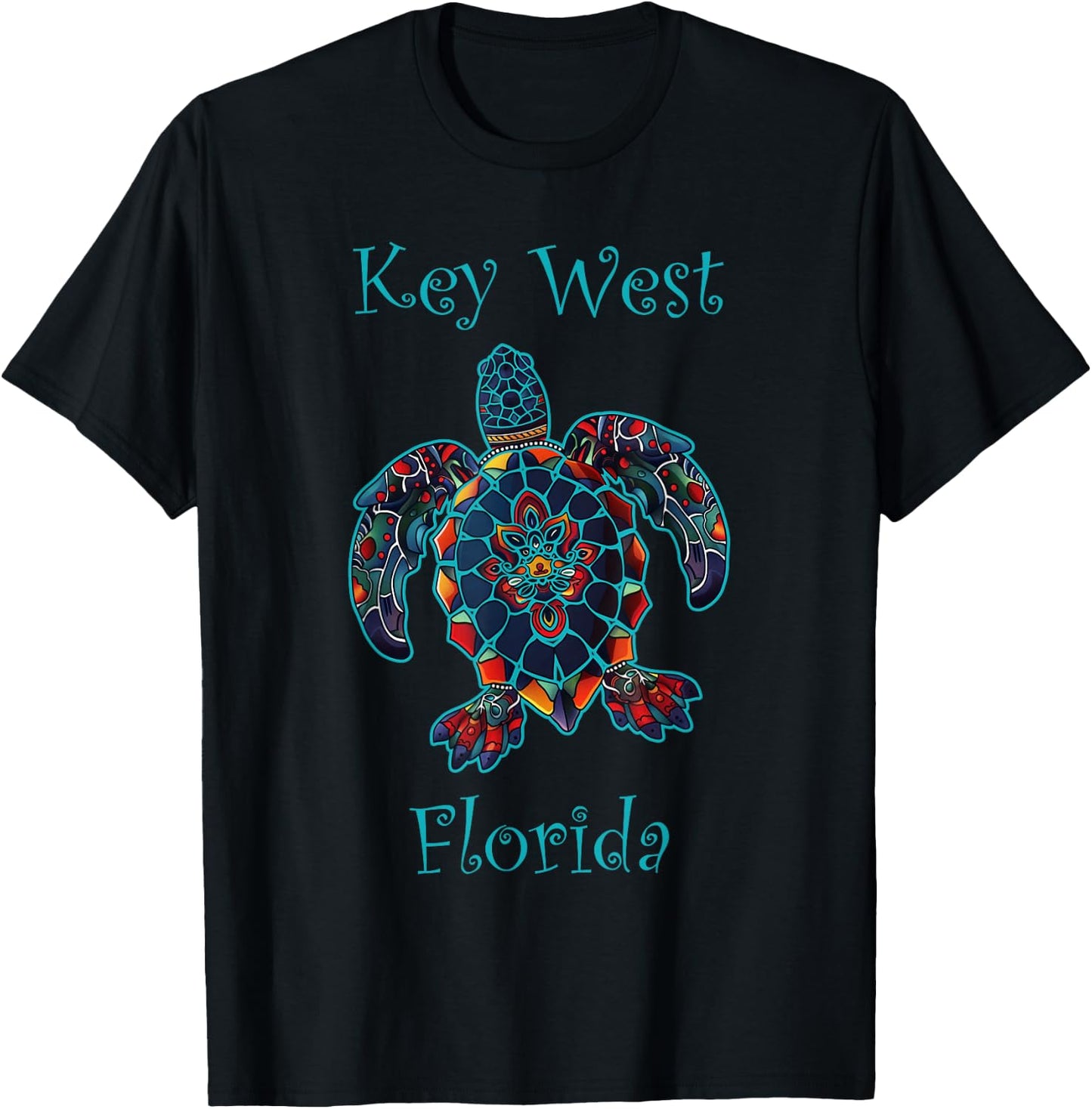 Key west Florida FL | turtle T-Shirt - T-Shirt | Black
