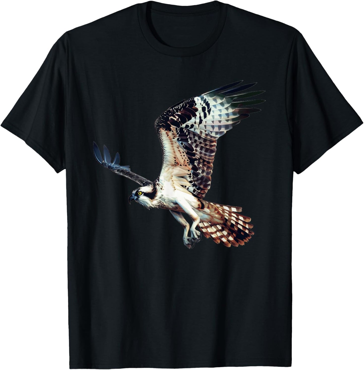 Osprey Bird With A Sunset T-Shirt - T-Shirt | Black