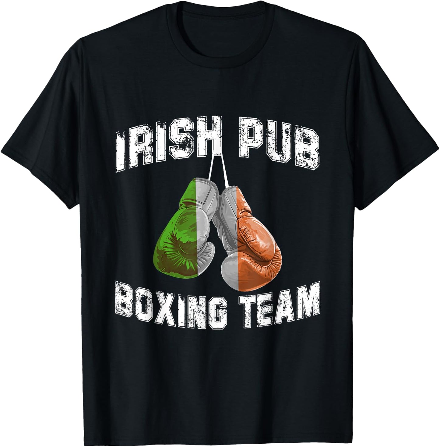 Irish Boxing Funny Ireland Flag - Irish Pub T-Shirt - T-Shirt | Black