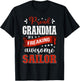 proud Grandma of a freaking awesome Sailor T-Shirt - T-Shirt | Black
