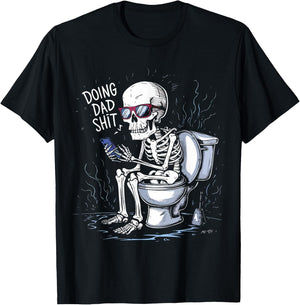 Doin' Dad S hit Funny Sarcastic, Funny Dad Humor Fathers Day T-Shirt - T-Shirt | Black