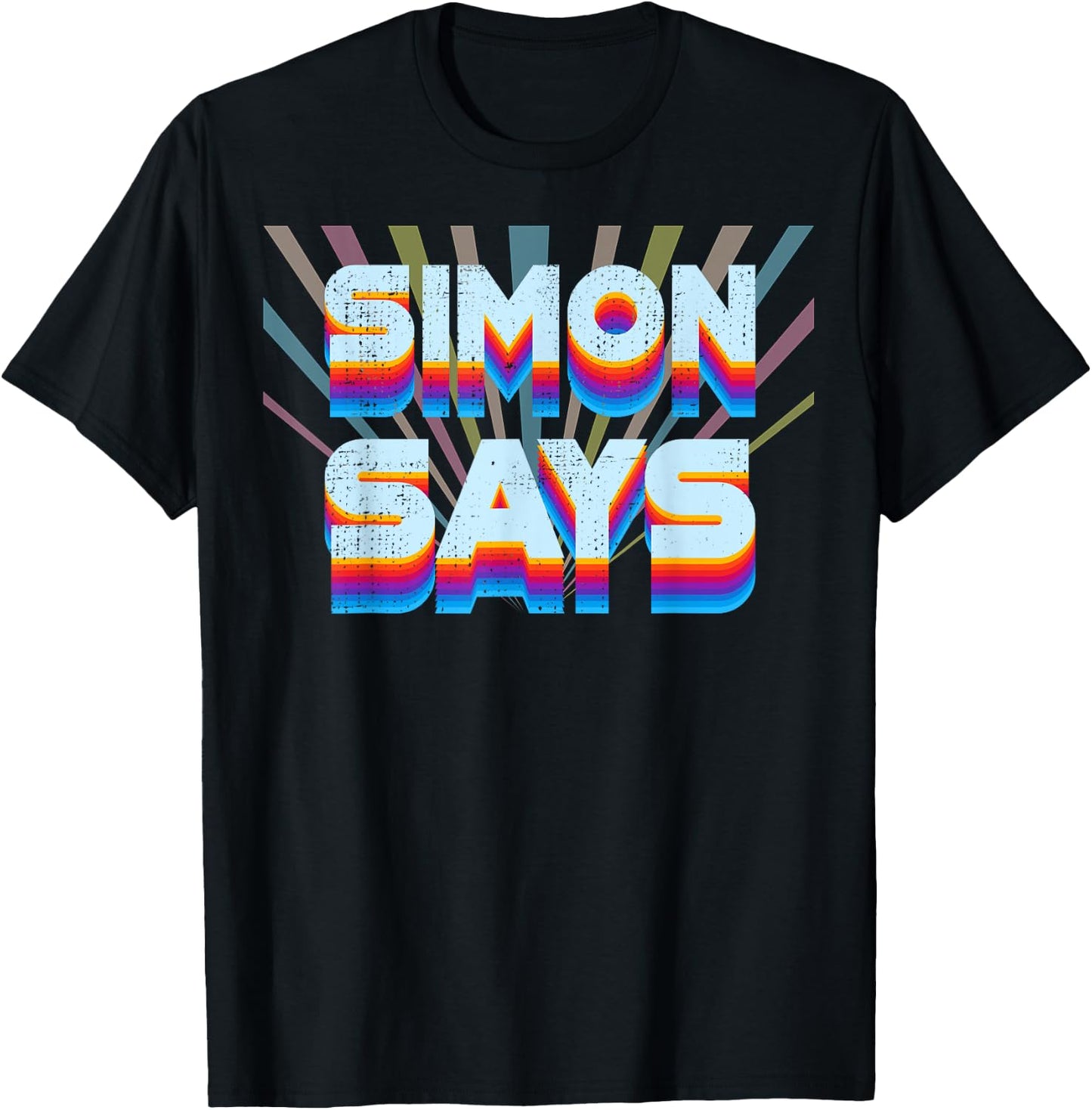Simon Says Shirt Childhood Games from The 80s Or 90s Costume T-Shirt - T-Shirt | Black