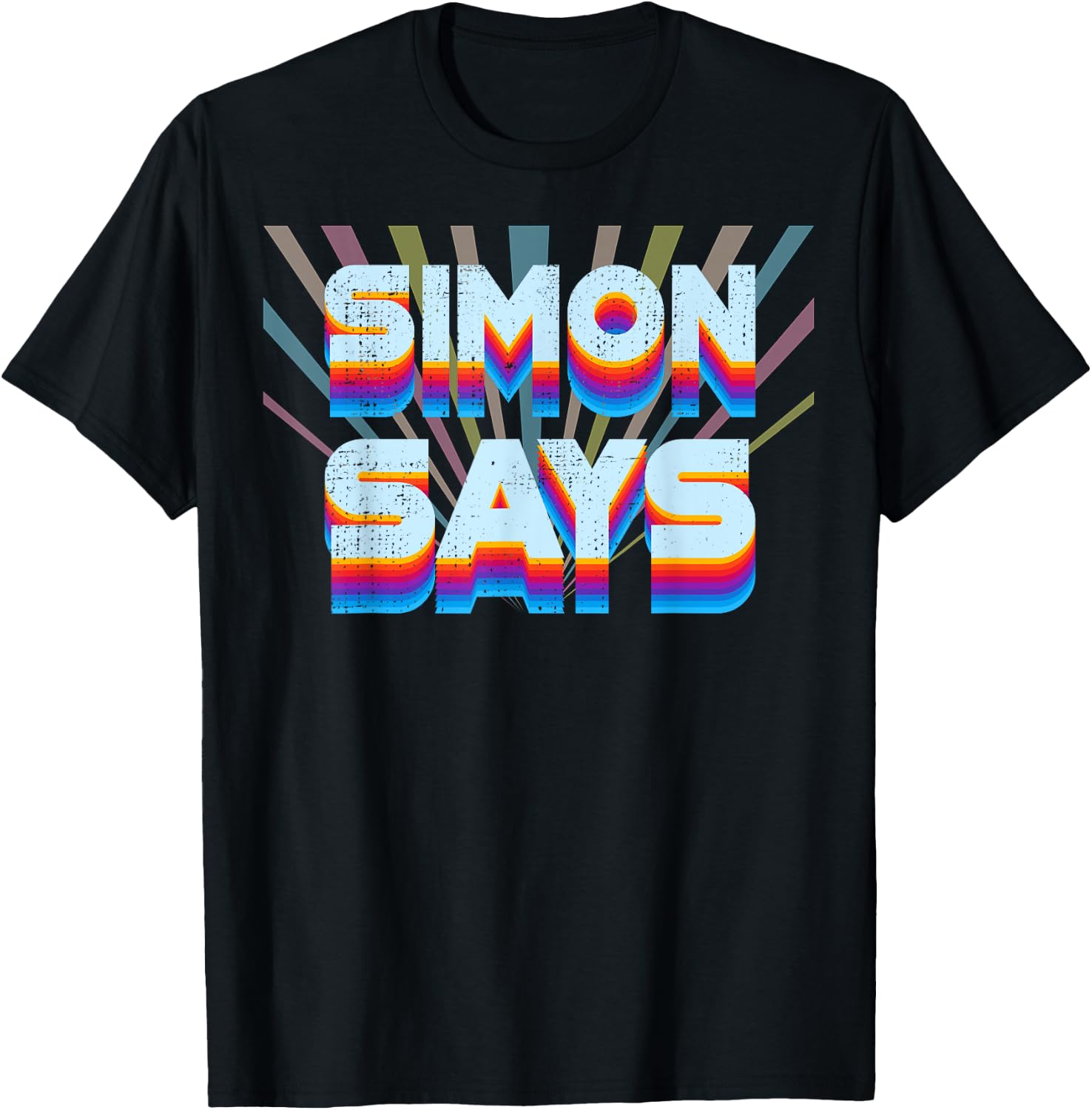 Simon Says Shirt Childhood Games from The 80s Or 90s Costume T-Shirt - T-Shirt | Black